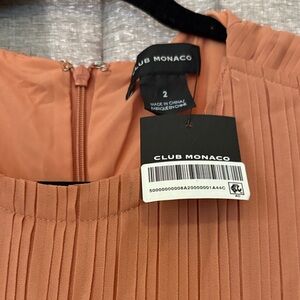 Club Monaco Pleated Dress in Soft Coral